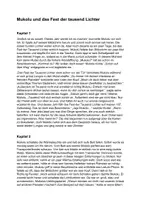 Vorschau - Text - Weihnachtsgeschichte in 17 Kapiteln: Mukolu und das Fest der tausend Lichter/ Adventsgeschichte/Adventskalender - Seite 1