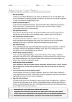 Vorschau - Arbeitsblätter - AB mit Fragen zum Thema "Pony" + Lösungsblatt - Seite 1