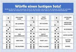 Vorschau - Stationenlernen - Groß-Kleinschreibung üben mit lustigen Sätzen, Würfelversion direkt einsetzbar - Seite 2