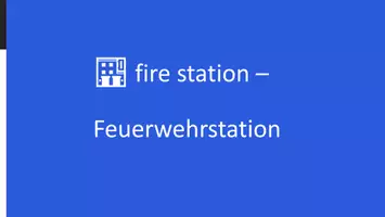 Vorschau - Präsentationen/Tafelbilder - Vokabeleinführung at the fire station - Seite 1