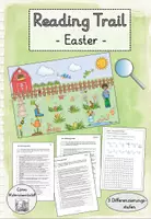 Vorschau - Arbeitsblätter - SPRING & EASTER - Lesespurgeschichte - Englisch - Deckblatt