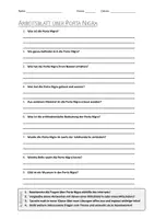 Vorschau - Arbeitsblätter - AB mit Fragen zum Thema "Porta Nigra" + Lösungsblatt + Infografik - Deckblatt