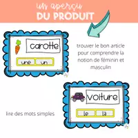 Vorschau - Arbeitsblätter - BOOM CARDS Les articles UN UNE LE LA L' - Seite 2