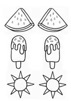 Vorschau - Arbeitsblätter - Sommergirlande, Sommermobile (Ausmalbild, Grundschule) - Seite 2