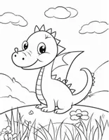 Vorschau - Mal- und Bastelvorlagen - Kunstprojekt Drachen - Malvorlagen / Ausmalbilder für die Drachenklasse - Seite 3