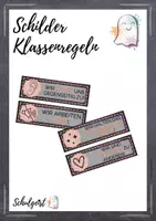 Vorschau - Präsentationen/Tafelbilder - Klassenregeln - Visualisierung - Deckblatt