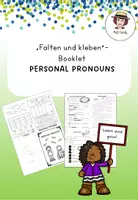Vorschau - Arbeitsblätter - Booklet "Falten und kleben" - Personal Pronouns - Deckblatt