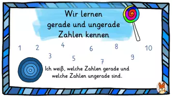 Vorschau - Arbeitsblätter - Gerade und ungerade Zahlen ZR 20 - digitale Tafelbilder + ABs - Seite 1