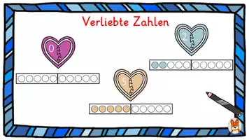 Vorschau - Arbeitsblätter - Verliebte Zahlen - digitale Tafelbilder + ABs Mathe 1 - Seite 3