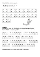 Vorschau - Arbeitsblätter - Geheimschrift Rätsel Native American (2-fach differenziert) - Deckblatt