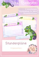 Vorschau - Anderer Materialtyp - Chamäleon Stundenpläne - Deckblatt