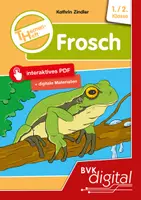 Vorschau - Arbeitsblätter - Themenheft Frosch (1./2. Klasse, dreifach differenziert) - Deckblatt