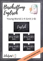Vorschau - Mal- und Bastelvorlagen - Schilder Schubladenkiste Englisch - Young World 1-4 - Deckblatt