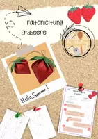 Vorschau - Arbeitsblätter - Faltanleitung für eine Erdbeere - Deckblatt