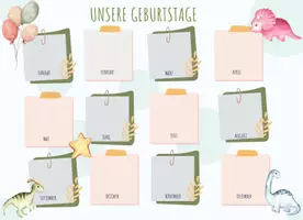 Vorschau - Poster - Geburtstagskalender für die Dinoklasse - Seite 3