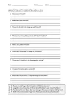 Vorschau - Arbeitsblätter - AB mit Fragen zum Thema "Primzahlen" + Lösungsblatt - Deckblatt
