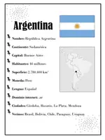 Vorschau - Arbeitsblätter - Argentina – Materiales (Ficha, texto, mapa mental, etc.) - Deckblatt