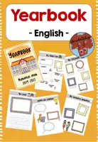 Vorschau - Arbeitsblätter - Yearbook - Abschlusszeitung für den Englischunterricht - Deckblatt