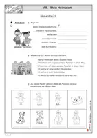 Vorschau - Arbeitsblätter - Mein Heimatort / Sachunterricht Grundschule Klasse 3-4 / Schulweg, Fahrrad, Verkehrszeichen / Orientierung im Raum / Kopiervorlagen mit Lösungen - Deckblatt