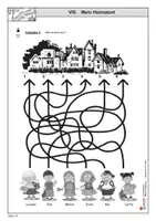 Vorschau - Arbeitsblätter - Mein Heimatort / Sachunterricht Grundschule Klasse 3-4 / Schulweg, Fahrrad, Verkehrszeichen / Orientierung im Raum / Kopiervorlagen mit Lösungen - Seite 2