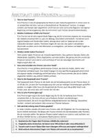 Vorschau - Arbeitsblätter - AB mit Fragen zum Thema "Provinz" + Lösungsblatt - Seite 1