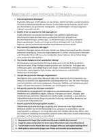 Vorschau - Arbeitsblätter - AB mit Fragen zum Thema "Psychische Störungen" + Lösungsblatt + Mindmap + Infografik - Seite 3