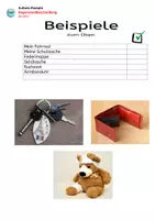 Vorschau - Arbeitsblätter - Gegenstandsbeschreibung: Beispiele - Seite 2