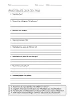 Vorschau - Arbeitsblätter - AB mit Fragen zum Thema "Puls" + Lösungsblatt + Mindmap + Infografik - Deckblatt