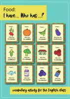 Vorschau - Spiele - Food: I have... Who has...?; Spiel (Englisch) - Seite 1