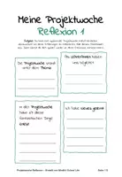 Vorschau - Arbeitsblätter - Meine Projektwoche: Reflexion – Für Projektwochen, Projekttage und Stationenarbeit - Seite 1