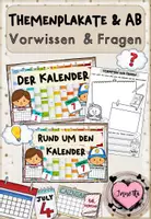 Vorschau - Arbeitsblätter - Kalender: Themenplakate & Vorwissen / Fragen - Deckblatt