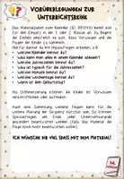 Vorschau - Arbeitsblätter - Kalender: Themenplakate & Vorwissen / Fragen - Seite 1