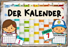 Vorschau - Arbeitsblätter - Kalender: Themenplakate & Vorwissen / Fragen - Seite 3