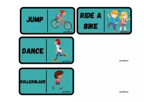 anteprima - Materiale di supporto/inclusione - domino action verbs in english - Pagina 3