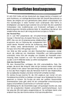 Vorschau - Arbeitsblätter - Die westlichen Besatzungszonen - Seite 1