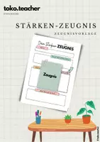 Vorschau - Anderer Materialtyp - Dein Stärken-Zeugnis (Vorlage) - Deckblatt