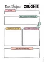 Vorschau - Anderer Materialtyp - Dein Stärken-Zeugnis (Vorlage) - Seite 1