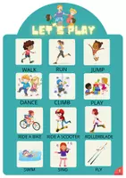 anteprima - Esercizi - Action verbs vocabulary activity - Pagina 1