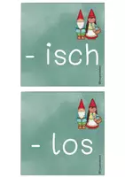 Vorschau - Fördermaterial/Inklusion - Nachsilben von Adjektiven für den Einsteckwürfel - Seite 3