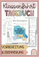 Vorschau - Anderer Materialtyp - Klassenfahrt Tagebuch für schöne Erinnerungen - Deckblatt