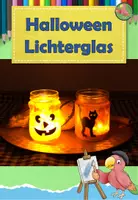 Vorschau - Mal- und Bastelvorlagen - Werken Halloween, Lichterglas basteln, Herbst - Deckblatt