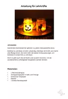 Vorschau - Mal- und Bastelvorlagen - Werken Halloween, Lichterglas basteln, Herbst - Seite 1