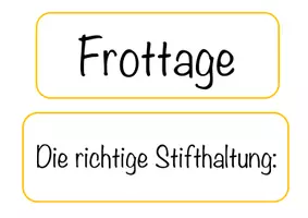 Vorschau - Arbeitsblätter - Frottage: Die richtige Stifthaltung finden (Tafelmaterial und AB) - Seite 2