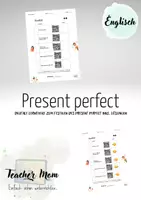 Vorschau - Spiele - Digitale Lerntheke zum present perfect - Deckblatt