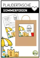 Vorschau - Arbeitsblätter - Sommerferien Plaudertasche | Reflexion, Erzählen & Feriengespräche | Abschluss der Volksschule / Grundschule - Deckblatt