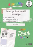 Vorschau - Arbeitsblätter - Your LGBTIQA+ Pride Month message - Deckblatt