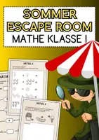 Vorschau - Arbeitsblätter - Escape Room: Mathe Klasse 1 ( Sommer Edition ) - Deckblatt