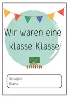 Vorschau - Arbeitsblätter - Abschlussheft Grundschule | Erinnerungsheft & Klassenalbum | Schuljahresende | Klasse 4 - 6 - Seite 1