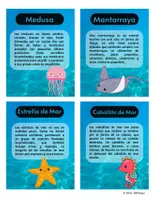 Vista previa - Juegos / Gamificación - Animales Marinos Flashcards - Animales del Océano Vocabulario - página 2