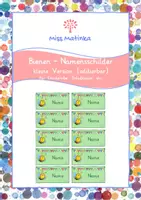 Vorschau - Anderer Materialtyp - Namensschilder Bienen grün klein editierbar - Deckblatt